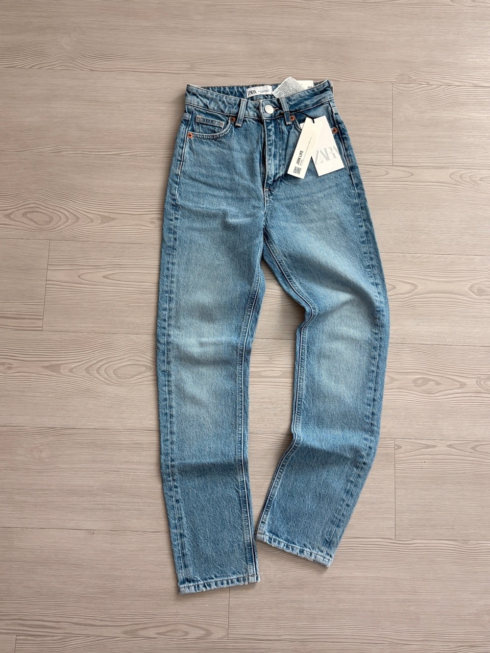 Zara Blue Straight-Leg Women's Jeans NWT 32 EU / 0 US